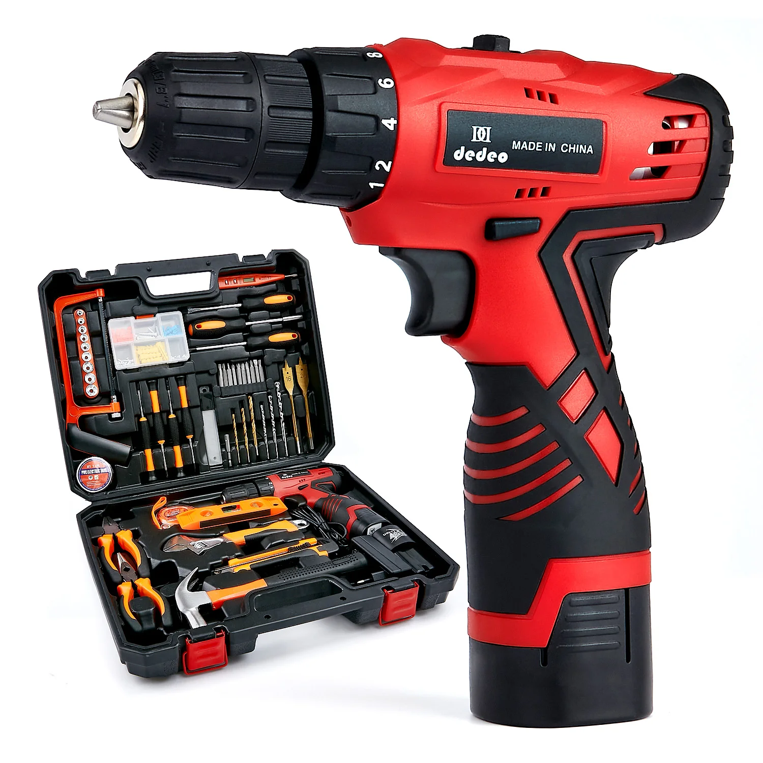 Power Drills Tools Combo Kit With 16.8v Cordless Drill 18+1 Clutch 108  Accessories Home Wood Drilling Repair Tool Set Electric Drill AliExpress