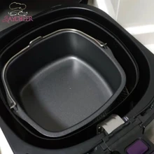 6/7 дюймовая воздушная фритюрница, аксессуары для торта, сковорода, форма для торта, синий поднос для пиццы, бытовая жесткая фритюрница, аксессуары, антипригарная корзина для торта