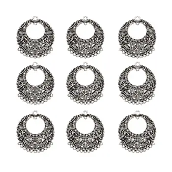 

10pcs Tibetan Style Alloy Chandelier Components Links Antique Silver Color For Earring Jewelry Making Accessories DIY