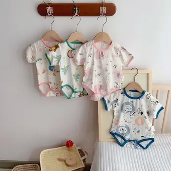 

Newborn Baby Romper Bamboo Fiber Baby Clothes Muslin Breathable Sleepwear Summer Toddler Jumpsuit For Baby Girls Boys Cotton