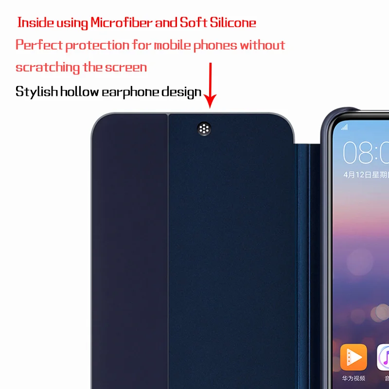 Чехол для HUAWEI P20 Pro оригинальный Официальный чехол Smart View с зеркальным покрытием и
