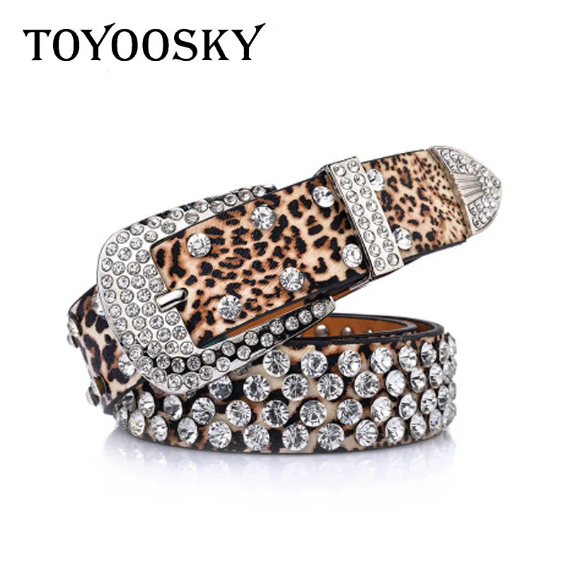 TOYOOSKY модный пояс для женщин Леопардовый пояс из искусственной кожи ремень, булавка, Пряжка ремни для женщин джинсы широкий пояс аксессуары для девочек