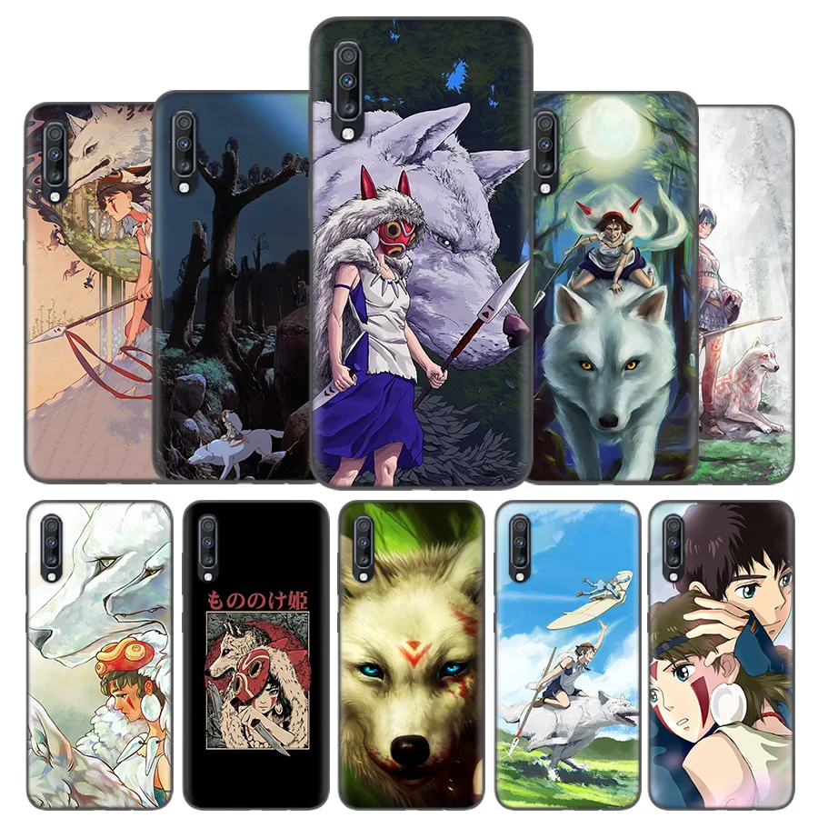 

Silicone Case Cover For Samsung Galaxy A50 A80 A70 A40 A30 A20 A20e A10 A9 A8 A7 A6 Note 8 9 10 Plus 2018 5G Princess Mononoke