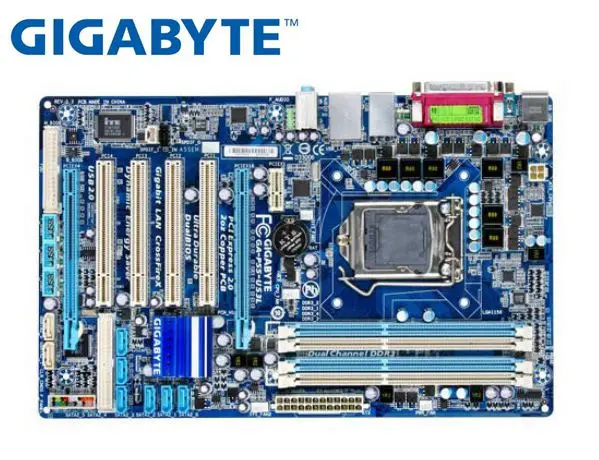 Gigabyte GA-P55-US3L оригинальная материнская плата DDR3 LGA 1156 для I3 I5 I7 P55-US3L 16 Гб H55 б/у
