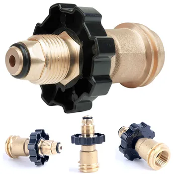 

Adapter Outdoor Universal Propane Tank Converts POL To QCC1 Safety Control Brass Hose With Durable