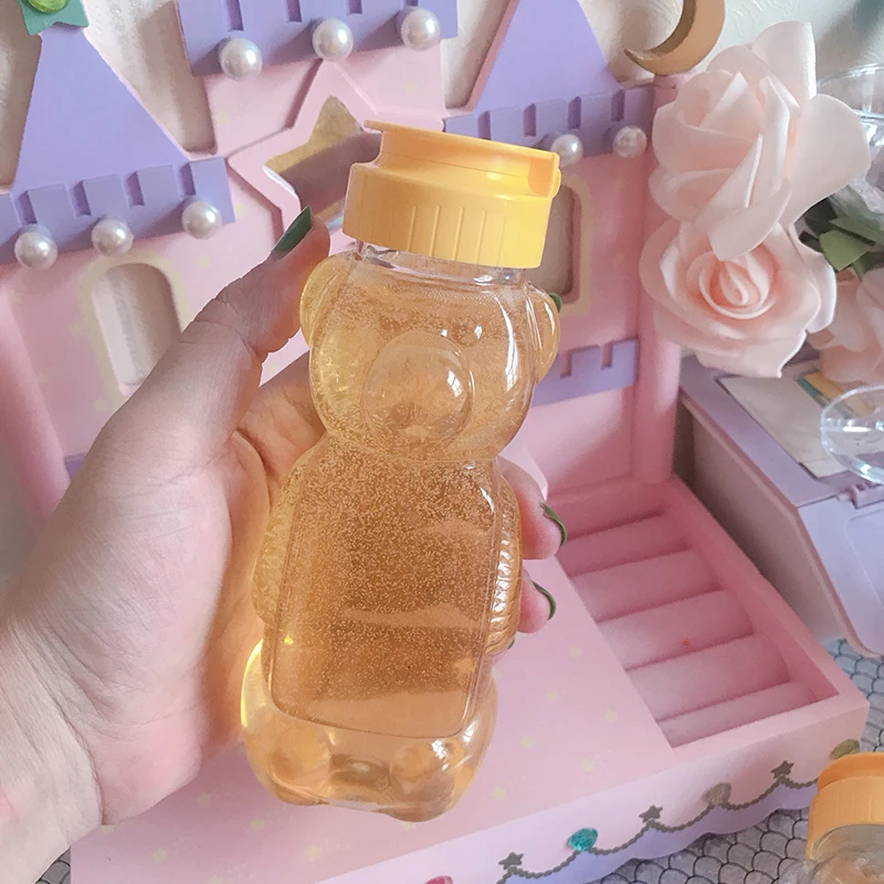 

Happy Monkey 20pcs/Lot Slime Box New Plastic Transparent Storage Box Bear Slime Container Jars For Fluffy Cloud Clear Slime Clay
