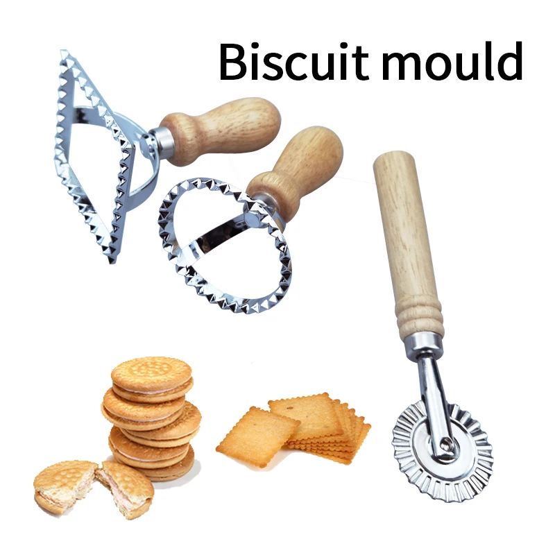 

Zinc Alloy Biscuit Mould for Kitchen Baking Solid Wood Handle Flower Side Cookie Cutter Cake Mold Baking Appliance Kitchen Tools