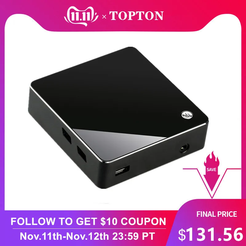 8-го поколения мини ПК Intel Core i5 8250U Celeron 3867U M.2 V200 NUC Windows 10 Pro игровой компьютер USB-C HDMI DP AC WiFi 4K HTPC