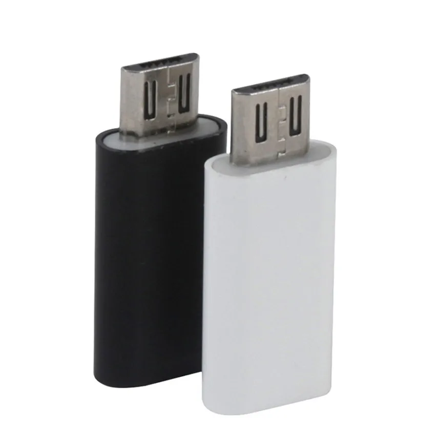 

2019 Digital Type-C Female to Micro USB Male Data Adapter Converter USB Type C Adapter for Android Mobile phone Black White