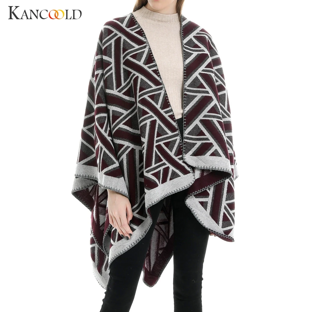 

KANCOOLD coats URBAN GYPSY Winter Knitted Sweater Cashmere Capes Shawl Cardigans fashion new coats and jackets women 2019Sep2
