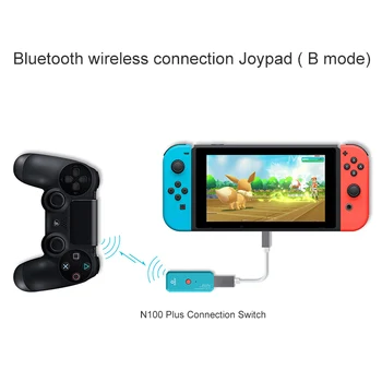 

N100Plus Wireless Handle Converter adapter For Nintend Switch PS4 Console USB Wireless Controller Converter For Xbox One/Slim