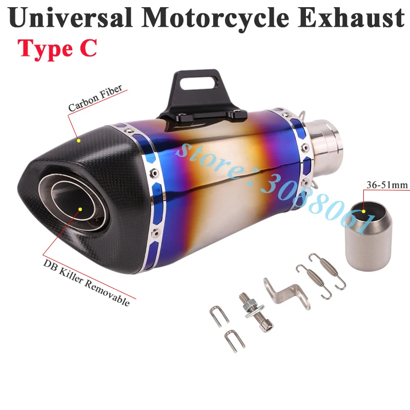 Универсальный Akrapovic мотоцикл Yoshimura выхлопной Escape модифицированный карбоновый глушитель дБ убийца глушитель для TRK502 ER6N Z900 R6 CB400
