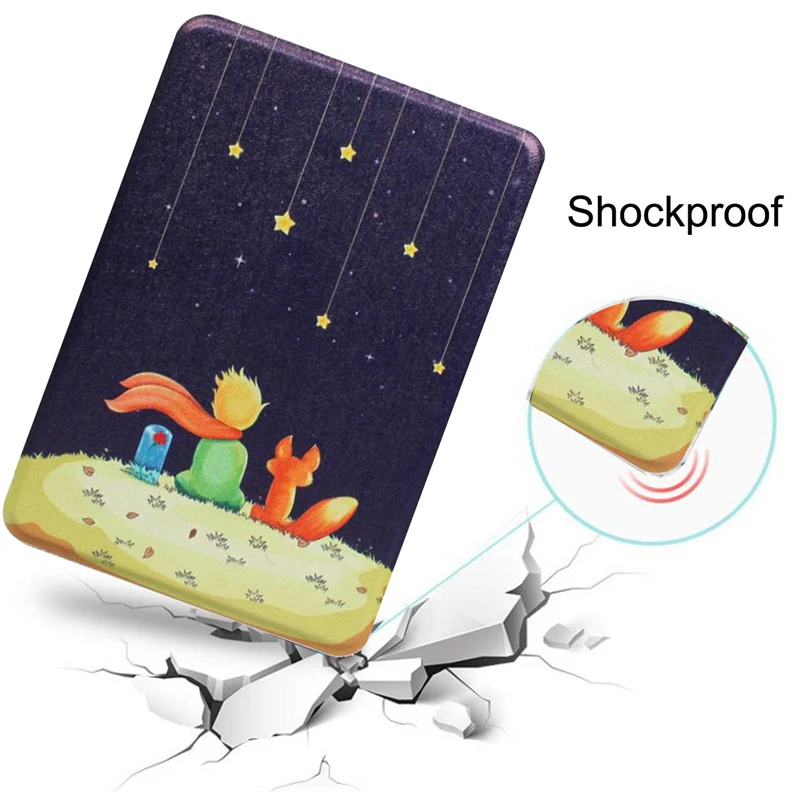 Amazon Kindle Paperwhite Case Smart Cover for Kindle 10th Hard Case for Kindle Paperwhite 4/3/2 Print Cover for Kindle 8th-4