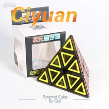 Пирамида куб 3x3 Qiyi Ciyuan Волшебные кубики цветной Pyraminxes Magic Скорость головоломка цветной игрушки для детей Cubo Magico