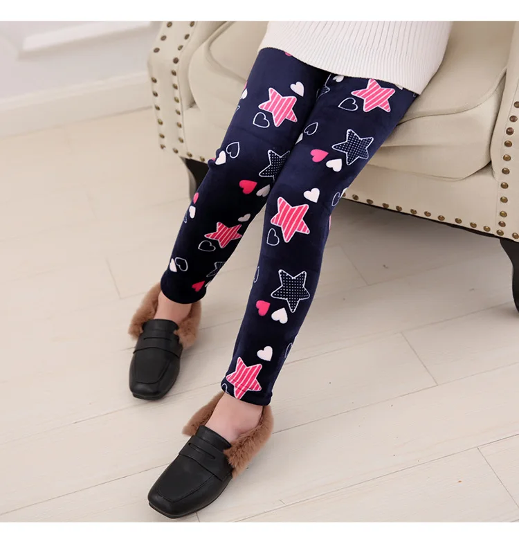 3 Layers Children Pants Winter Girls Leggings Thicken Leggings For Kids 2-8 Years Girl Leggins Velvet Baby Trousers Clothing