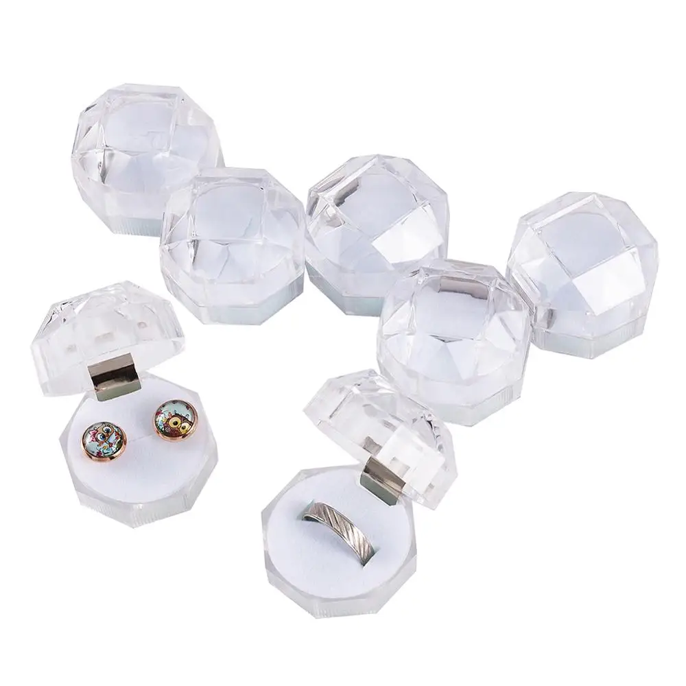 Black Box Rings Jewelry Boxes Packaging | Plastic Jewelry Packaging Box ...