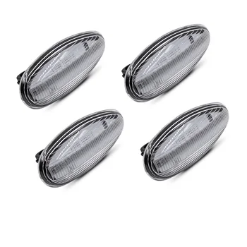 

4PCS Clear Amber Front Red Rear LED Side Marker Light US version For Chevrolet Silverado GMC Sierra 2500HD 3500HD