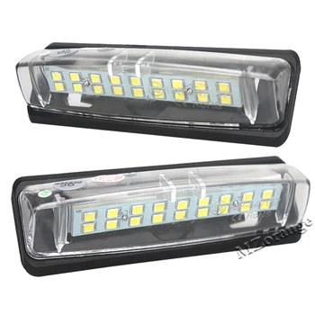

MZPRANGE 2 Pcs White LED 18SMD No Error Car License Plate Light For Mitsubishi Colt plus Grandis 2003- Number Plate Lamps
