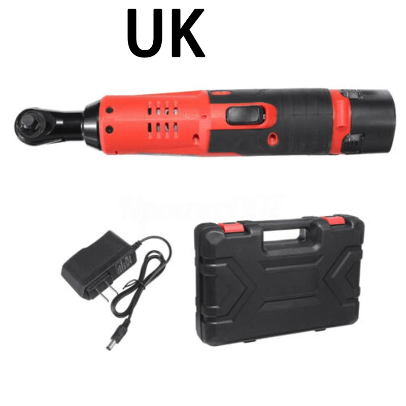

1 PC AU/US/UK/EU Plug Electric Ratchet Wrench With Charger Not Include Battery Plastic 30V 80 N.M High Temperature And Safer