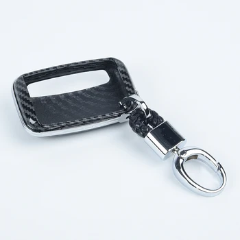 

Car Key Case Auto Carbon Fiber Style Black Scratch resistant Keychain Durable