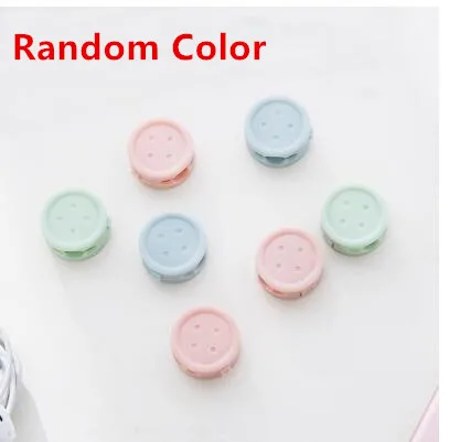 24pcs Random Color 24 шт./компл. самоклеющийся кабельный организатор намотки проволоки настольная лампа для телефона, держатель для телефона зажим для крепления для Мышь наушники домашнего хранения - Цвет: 24pcs Random Color
