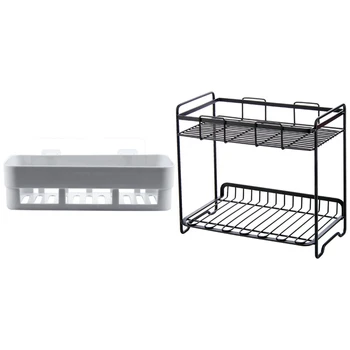 

1 Pcs Bathroom Shelves Toilet Suction Cup Storage Rack 1 Pcs Wrought Iron Storage Rack Sundries Storage Shelf Bathroom