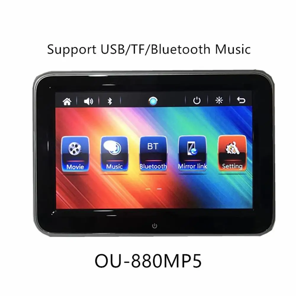 8 дюймов HD Автомобильный подголовник монитор DVD видео плеер 7 Вт TFT LCD цифровой