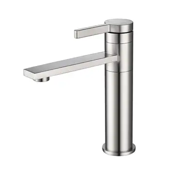 

360-Degree Rotating Bathroom Basin Sink Faucet Single Handle Lavatory Water-Saving Stainless Steel Faucet