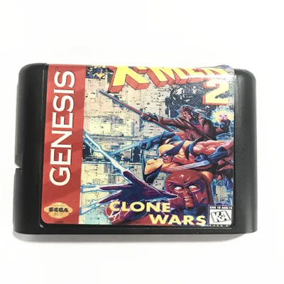 X-MEN 2 CLONE WARS для Sega Mega drive 16 bit MD Games Card Drive Genesis | Электроника