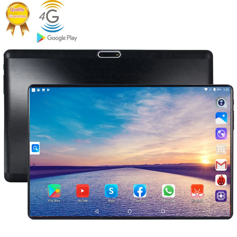 Новинка 10 дюймов планшетный ПК Octa 8 ядро 128 ГБ Планшеты Android 9 0 Wi-Fi Bluetooth gps 3g 4G
