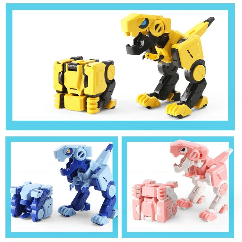 4x4x4解凍キューブ恐竜のおもちゃ3色 セットマジックキューブ変換アクションキット変形可能なモデル大人のおもちゃ 子供 Stress Relief Cube Aliexpress