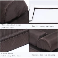 Łóżko dla zwierząt materac dla psa poduszka dla kota wodoodporna podkładka miękka mata zdejmowana pokrywa poduszka hodowla mata dla psa szczeniak poduszka mata 2