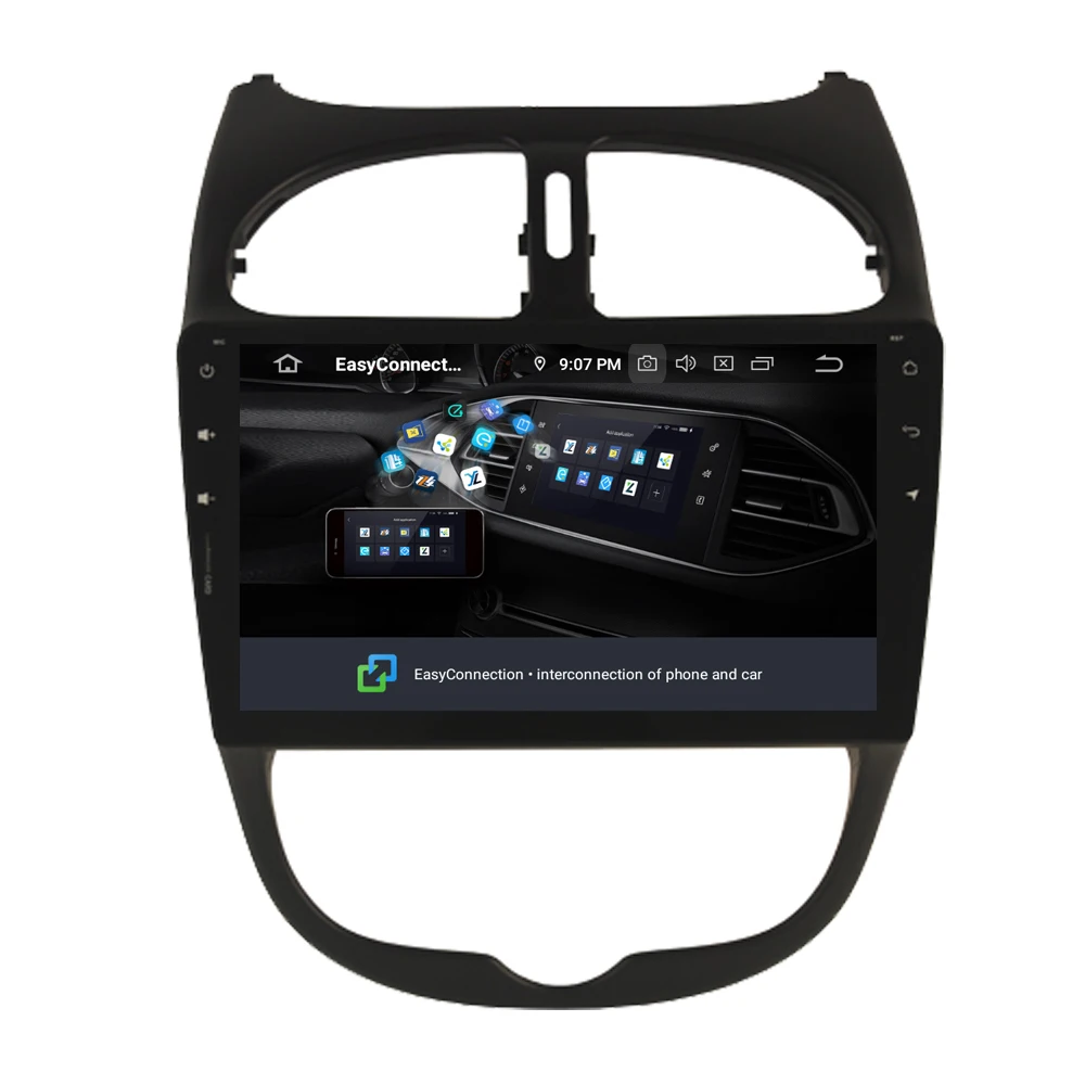 Восьмиядерный Android 10 0 Авторадио GPS Navi автомобильный мультимедийный плеер для Peugeot