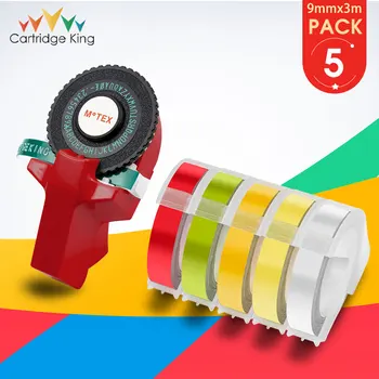 

Motex E101 Manual Label Maker Machine 3D Plastic Embossing Tape for Embossing Letter Label Maker PVC LABEL for DYMO Typewriter