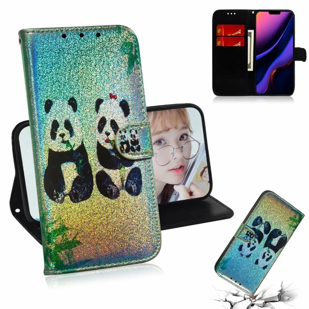 50 шт./лот, кожаный чехол с рисунком льва, лисы, кошки, панды, Тигра для samsung galaxy A10S/A30S/A50S/M30S/NOTE 9/S9 PLUS/S9