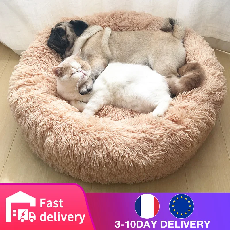 Hot Seller Puppy-Cushion-Mat Kennel Sleeping-Bag Dog-House Portable Pet-Bed Cat-Supplies Round Warm OLZg7N7y