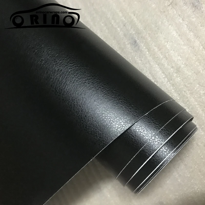 Black Leather Vinyl Film Wrap-3