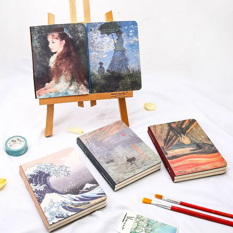 

Van Gogh Notebook Master Painting Series Creative Monet Art Literary Notebook Bullet Journal Diary Monthly Planner Agenda Travel