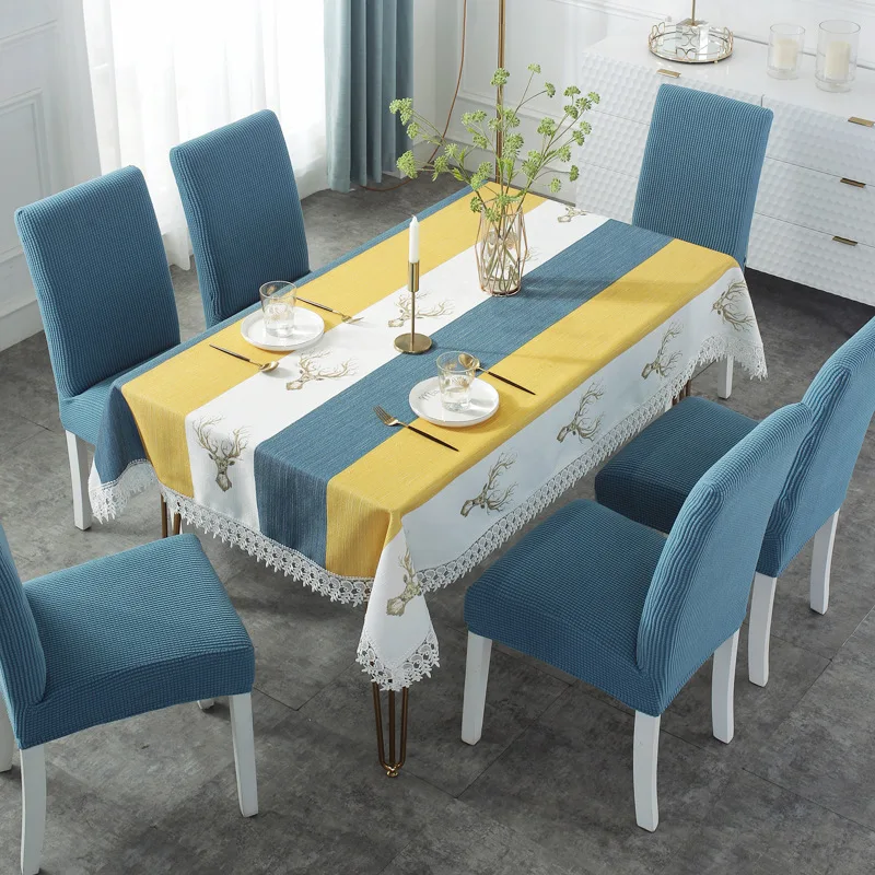 Cotton Rectangular Tablecloths For Kitchen Christmas Decoration Linen Table Cloth 2021 Chic Table Cover Party|Tablecloths| - AliExpress