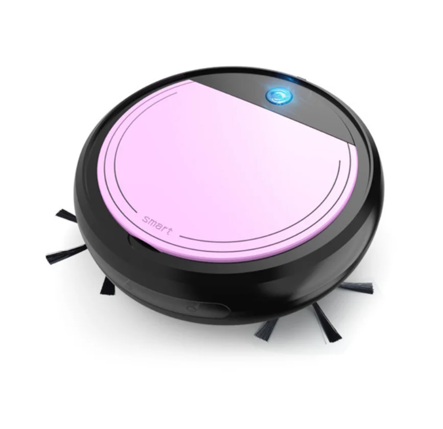 black pink 3200pa умный робот-пылесос USB 4 в 1 Автоматическая перезаряжаемая умная подметальная сухая влажная Швабра УФ стерилизатор сильная всасывающая уборочная машина - Цвет: black pink