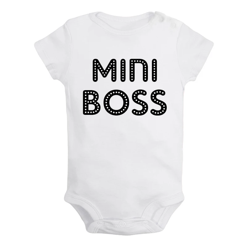 Одежда для новорожденных мальчиков и девочек с надписью «Mini Boss», «Ctrl»+ «c», «Boss» комбинезон с короткими рукавами, костюм Рождественский подарок, хлопок - Цвет: ieBaby2789W