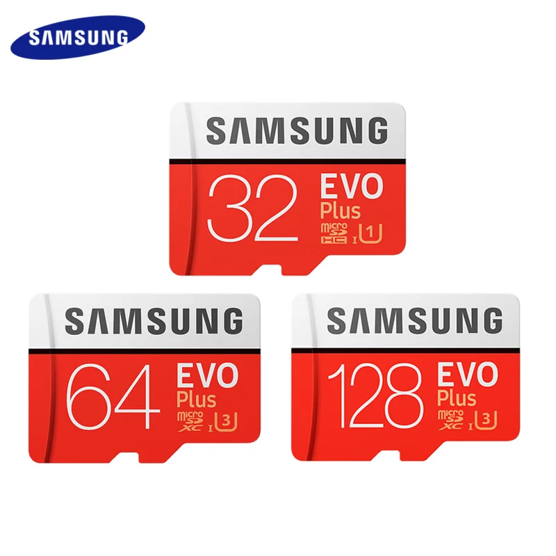 Карта Microsd SAMSUNG 256G 128 Гб 64 ГБ 32 ГБ 16 ГБ 8 ГБ 100 МБ/с./с класс 10 U3 U1 SDXC класс EVO+ Micro SD карта памяти TF флэш-карта