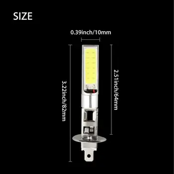 

6000LM LED Headlight 12V DC 6000K Parts Xenon Accessories White H1 High/Low Beam 100W Bulbs