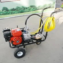 HQ-65 ручная машина для холодного распыления краски одноствольная дорожная маркировочная машина для распыления латексной краски 5.5HP 8-25 см 50 м/мин