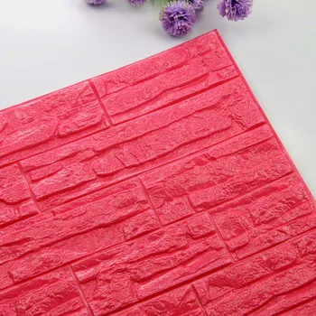 

3D Stone Wall Stickers Living Room Decor DIY Self-Adhesive Panels Foam Waterproof Covering Wallpaper For Home TV Background Kids