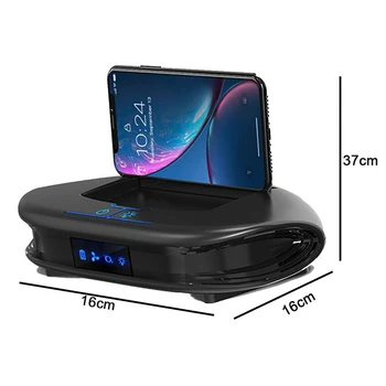 

Solar Car Air Purifier with Mobile Phone Stand USB Ionizer Vehicle Air Cleaner HEPA Filter Car Aroma Diffuser for Car/Home/Offic