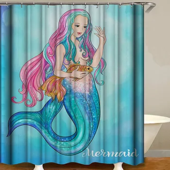 

70.87x70.87inch Polyester Shower Curtain Soft Washable Bathroom Decor Modern Fashion Home 3D Printed Hotel With 12 Hooks