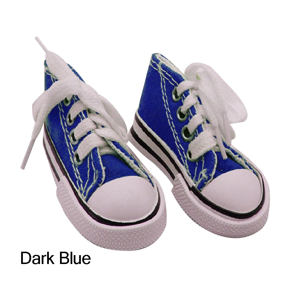 Dark Blue Модная обувь для новорожденных, обувь в спортивном стиле, парусиновая обувь, подходит для игрушек 60 см, куклы для детей и 1/3, BJD, аксессуары для кукол, кукольные Снеговики - Цвет: Dark Blue