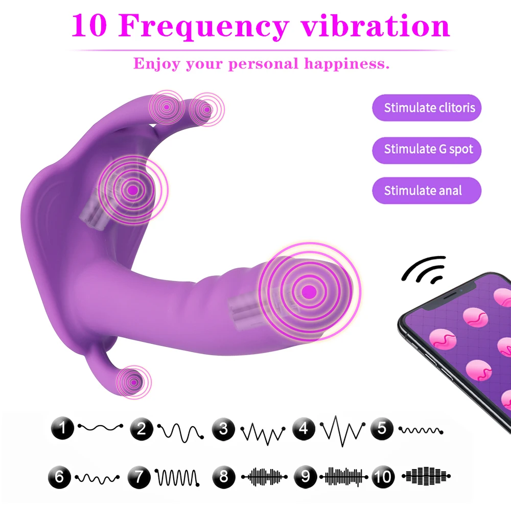 APP Wearable Panties Dildo Vibrator For Adult Wireless Remote Control Sex Toys for Women G Spot Clitoris Stimulate Vagina Orgasm