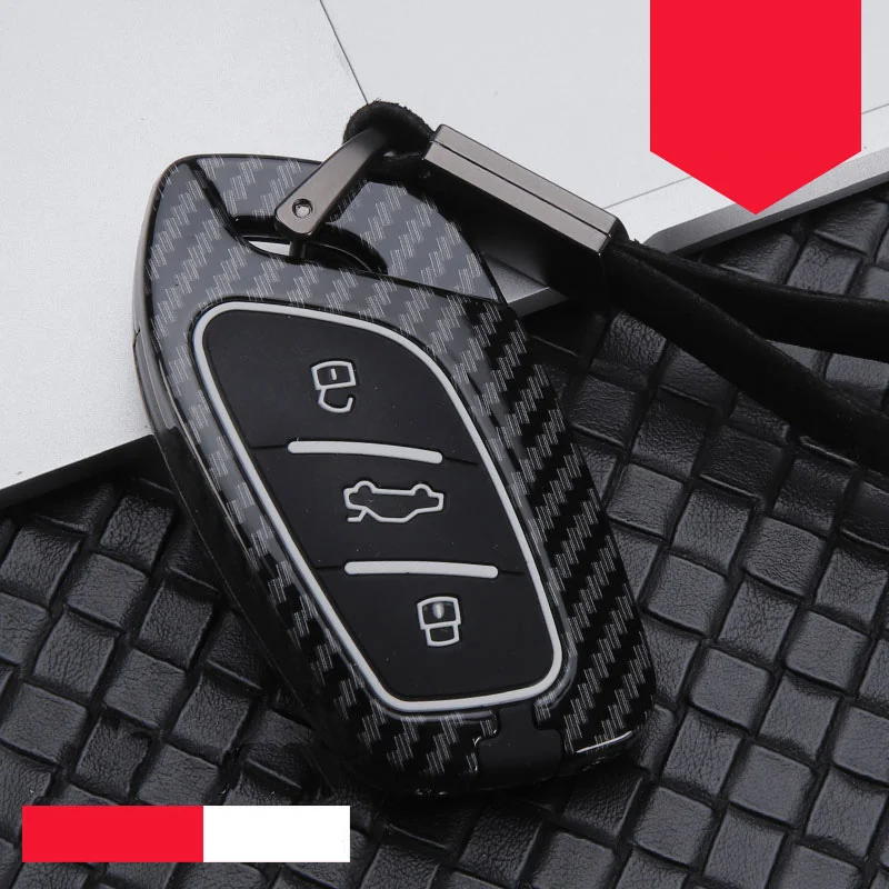 C-carbon black Чехол для ключей автомобиля из цинкового сплава силикагеля для Roewe I5 RX3 RX5 для MG ZS 3, автомобильный брелок для женщин, автомобильный держатель для ключей - Название цвета: C-carbon black